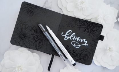 SAKURA Sketch Note Book + Gelly Roll Glaze + Faber-Castell Pitt Artist Pen Brush