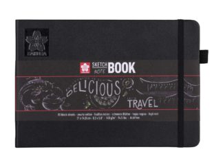 SAKURA Sketch Note Book, black, 21x14,8 cm