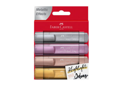 Faber-Castell Metallic Textmarker 4er Set