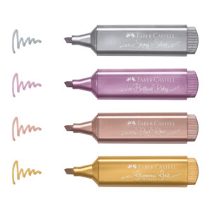 Faber-Castell Metallic Textmarker 4er Set