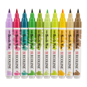 Talens Ecoline Brush Pen 10er-Set Botanical