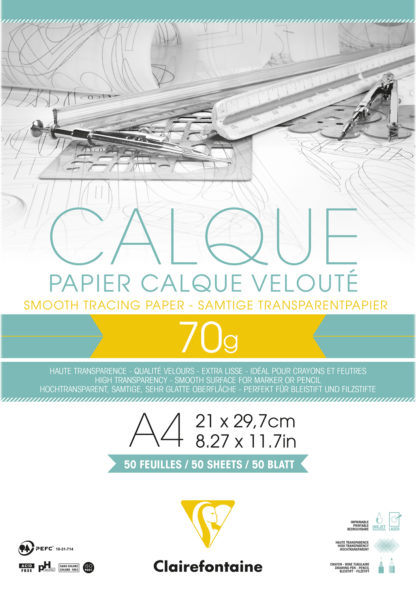 Clairefontaine CALQUE Transparentpapier 70g