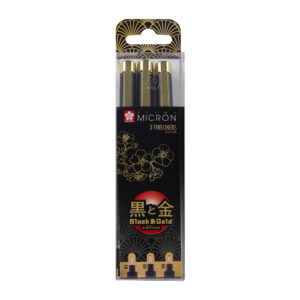 Sakura Pigma Micron Fineliner Black&Gold Edtion 3er Set