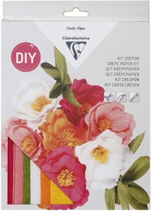 Clairefontaine Kreativset Krepppapier Blumenstrauss