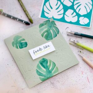 Ländle Liebelei Kreativ-Schablone, Monstera