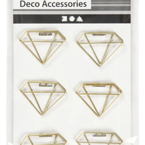 Klammer Diamant, 6er Pack