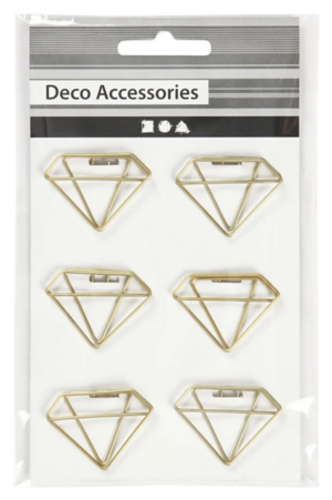 Klammer Diamant, 6er Pack