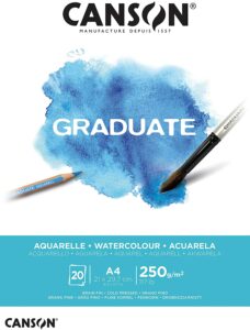 CANSON Graduate Aquarell, A4, 20 Blatt