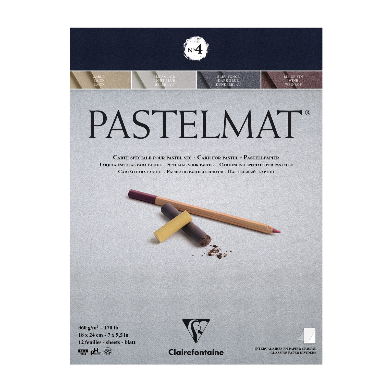 Clairefontaine Pastelmat, Pastellblock, No 4