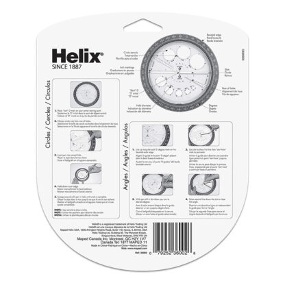 Helix Winkel- und Kreisschablone