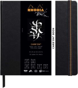 Rhodia Carb'ON book, 21x21cm, Schwarz