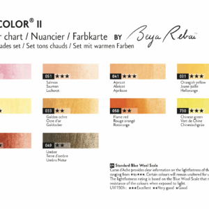 Caran d'Ache Neolcolor II 10er Sets by Beya Rebaï, warme Farben