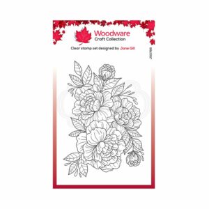 Woodware XL Clear Stamp "Camellia"