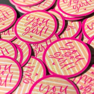 Sticker "you go girl" Pixie Dust, 5 cm