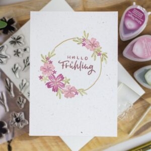 Unsere kleine Bastelstube Stempelset "Blumenliebe"
