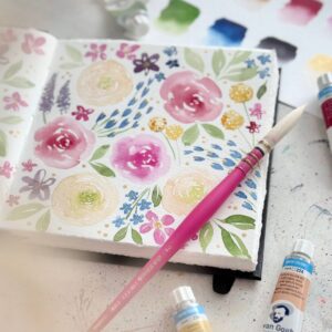 Van Gogh Farbproben – Blumenliebe Dotcard