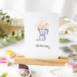 Unsere kleine Bastelstube Stempelset "Kaffeeliebe"