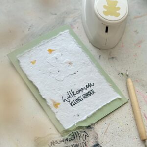 Motivstanzer Teddy | Prägestift | Blumenpapier