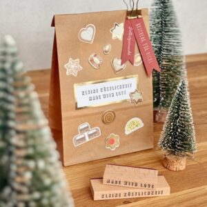 Paper Poetry Sticker "Weihnachtskekse", 2 Ausführungen – Bild 2
