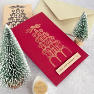 Paper Poetry XL Holzstempel "Weihnachtspyramide" – Bild 3