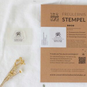 Unsere Kleine Bastelstube Stempel "handgemacht mit Freulebnis-Stempel"