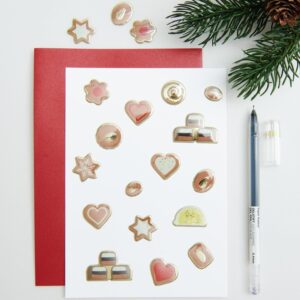 Paper Poetry Sticker "Weihnachtskekse", 2 Ausführungen – Bild 3
