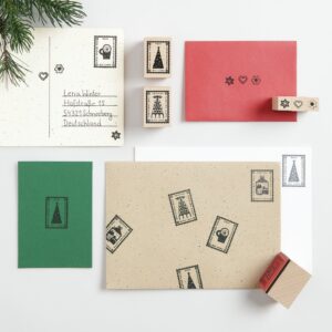 Paper Poetry Stempelset "Weihnachtspost", 8teilig – Bild 3