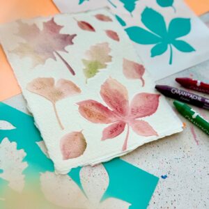 Ländle Liebelei Kreativ-Schablone, Herbstblätter