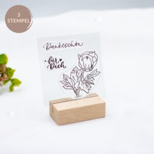 Stempelset "Blumiges Dankeschön"