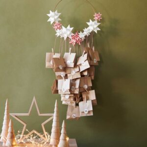 Paper Poetry Adventskalender Zahlen Sticker, weiss