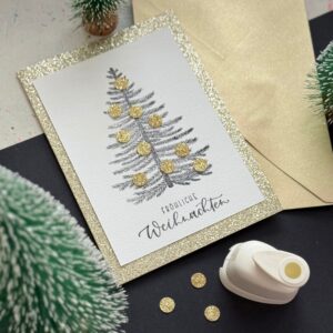 Kartenset Glitter Gold