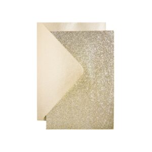 Paper Poetry Kartenset Glitter Gold, B6