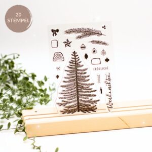 Stempelset "Schmück den Baum" Unsere kleine Bastelstube x Ländle Liebelei