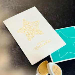 Ländle Liebelei Kreativ-Schablone, Stern einzeln (selbstklebend, wiederverwendbar)