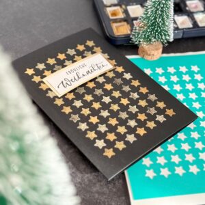 Ländle Liebelei Kreativ-Schablone, Sterne (selbstklebend, wiederverwendbar)