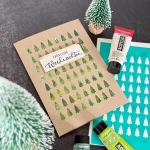 Ländle Liebelei Kreativ-Schablone, Tannen (selbstklebend, wiederverwendbar)