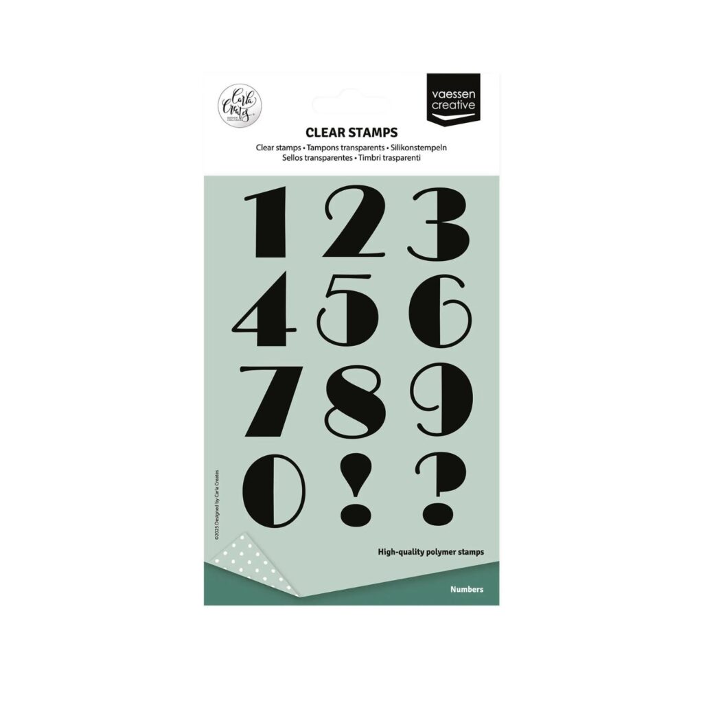 Stempelset XL Zahlen und Statzzeichen