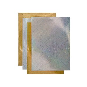 Kartenset Sterne Gold/Silber, B6