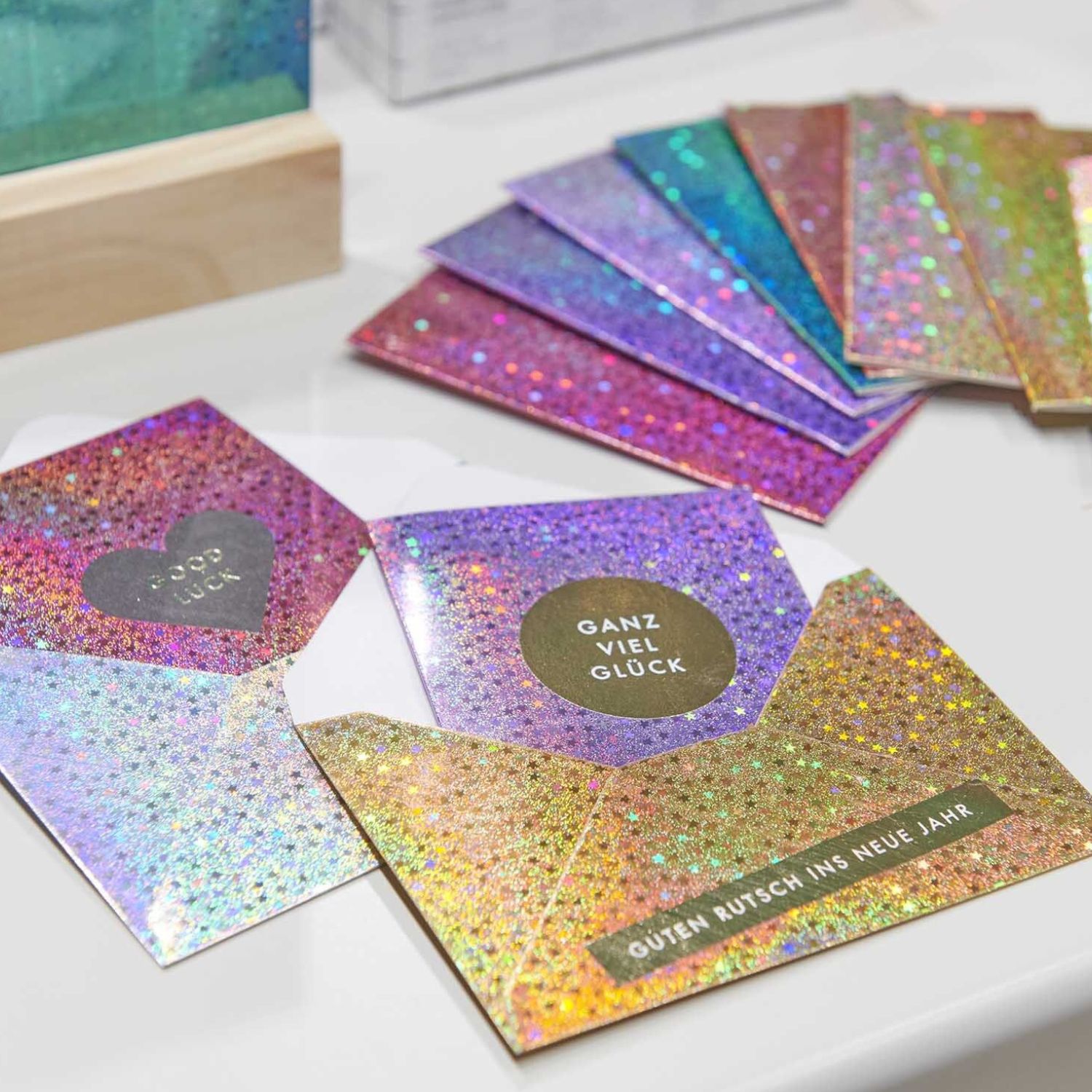 Kartenset Sterne Rainbow, A6