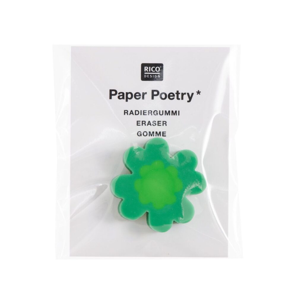 Paper Poetry Mini-Radiergrummi, Kleeblatt