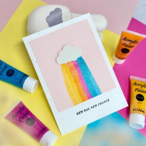 Acrylfarbe Glitter, 6er Set