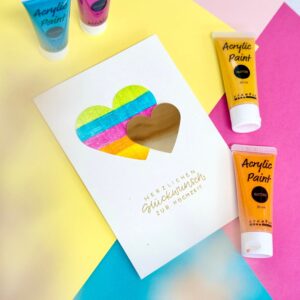 Acrylfarbe Glitter, 6er Set