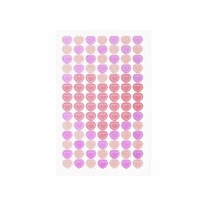 Mini Foliensticker Herzen, 3 Bögen