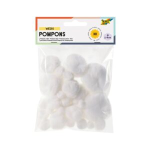 Folia Pompons, Weiß