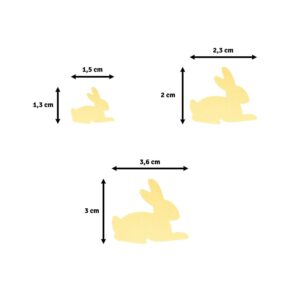 Motivstanzer Hase, 3er-Set