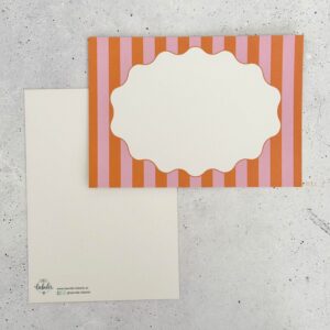 Ländle Liebelei Postkarten, Rosa/Orange