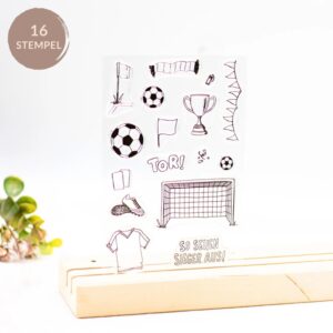Unsere kleine Bastelstube Stempelset "Fußball"