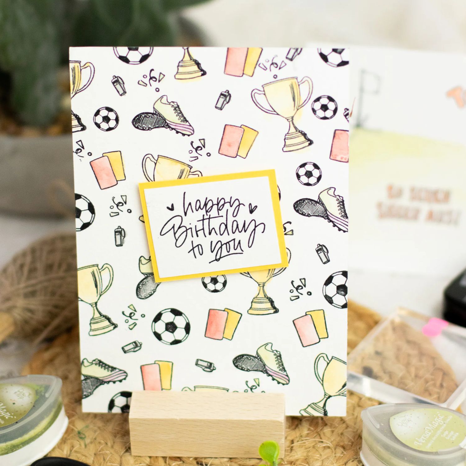 Unsere kleine Bastelstube Stempelset "Fußball"
