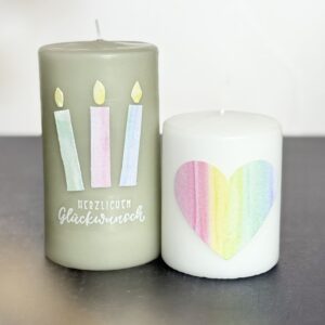 Wachsplatte Rainbow, 2 Farben