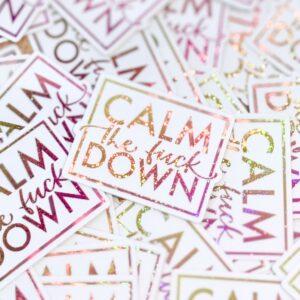 Sticker CALM DOWN, Pixie Dust